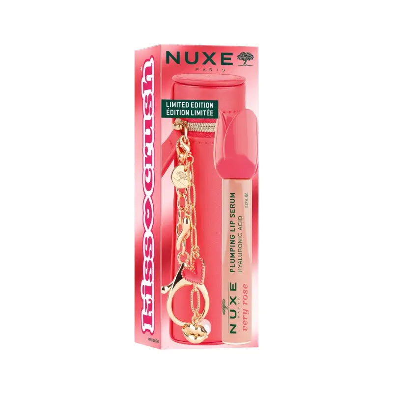 Nuxe Very Rose Very Rose Lippen-Serum für vollere Lippen, 8 ml + Lip Case als Geschenk, 8 ml
