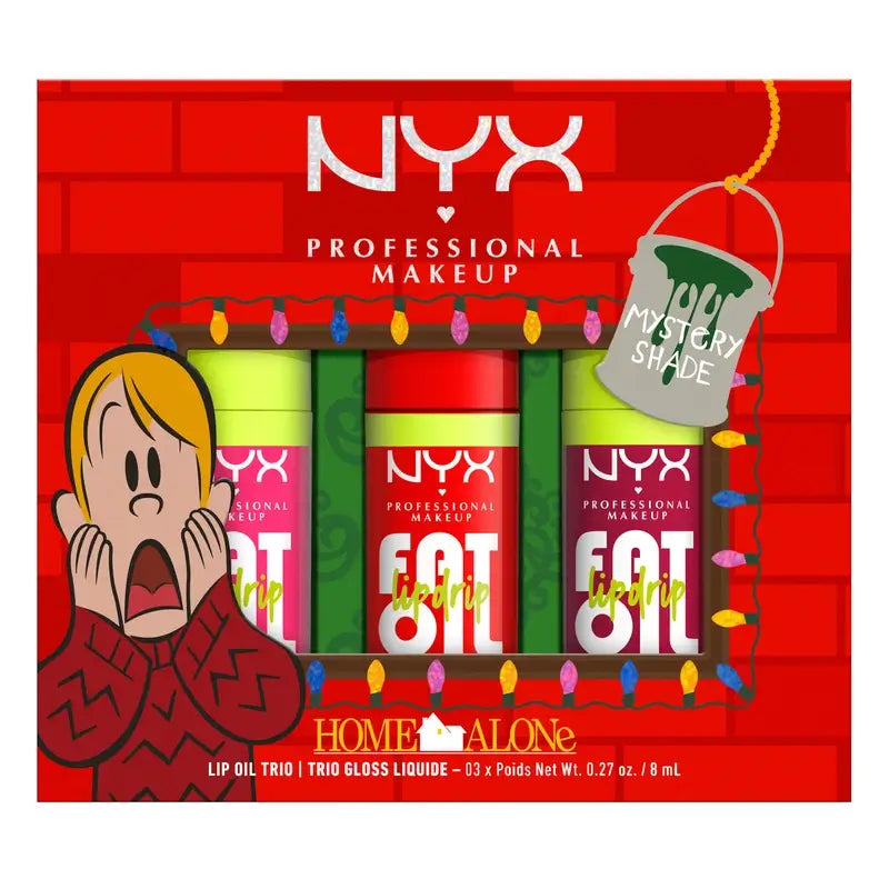 Nyx Home Alone Drip Trio Lippenöl , 3x8 ml