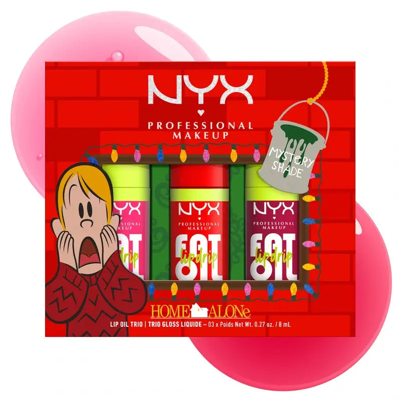 Nyx Home Alone Drip Trio Lippenöl , 3x8 ml