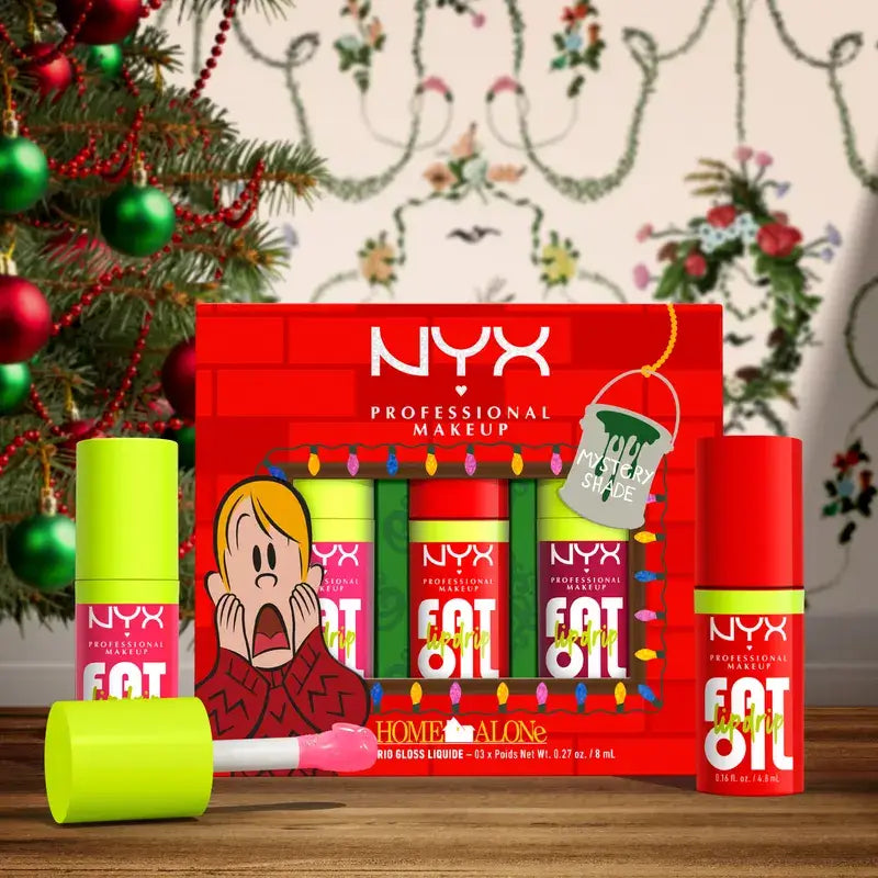 Nyx Home Alone Drip Trio Lippenöl , 3x8 ml