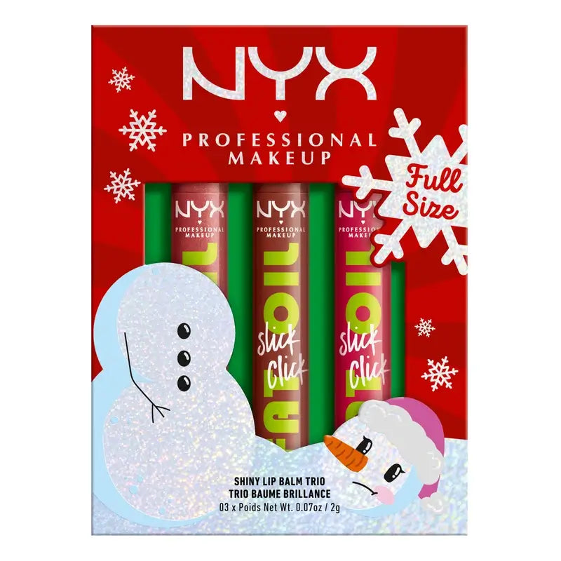 Nyx Lippenöl Shiny Slick Click Trio , 3x2 gr