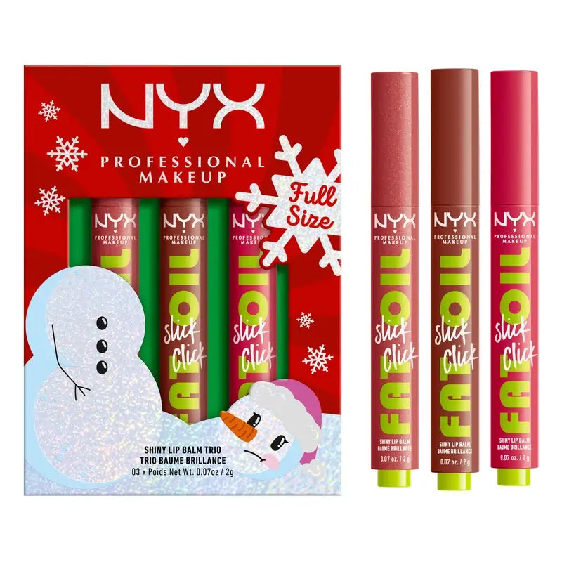 Nyx Lippenöl Shiny Slick Click Trio , 3x2 gr