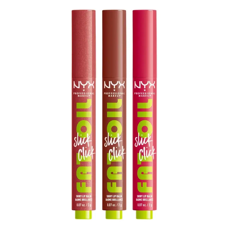 Nyx Lippenöl Shiny Slick Click Trio , 3x2 gr