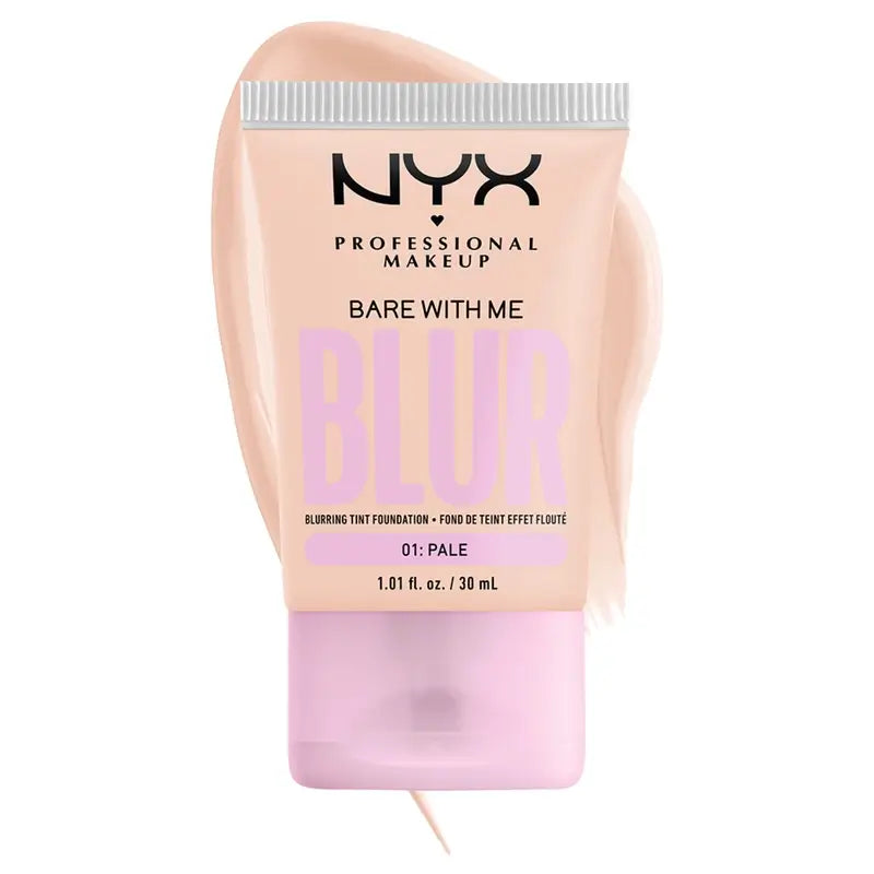 Nyx Bare With Me Blur Matte Finish Foundation Blasser Farbton, 30 ml