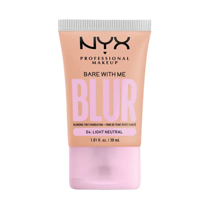 Nyx Bare With Me Blur Skin Tint, verwischende Foundation, mattes Finish, Farbton 04 , 30 ml