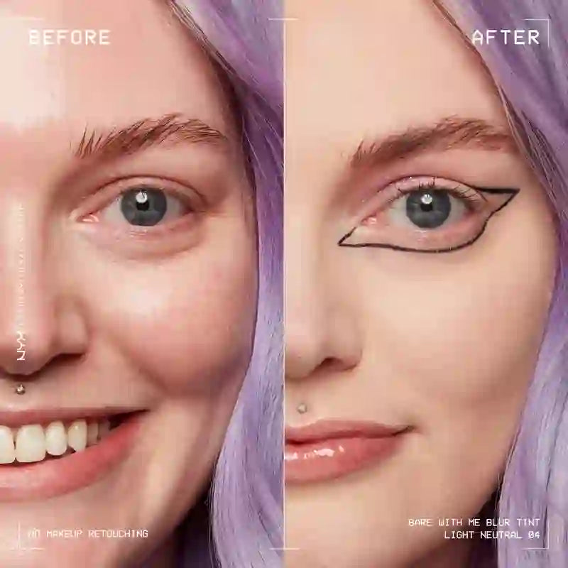 Nyx Bare With Me Blur Skin Tint, verwischende Foundation, mattes Finish, Farbton 04 , 30 ml
