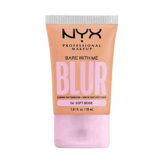 Nyx Bare With Me Blur Skin Tint, verwischende Foundation, mattes Finish, Farbton 06 , 30 ml
