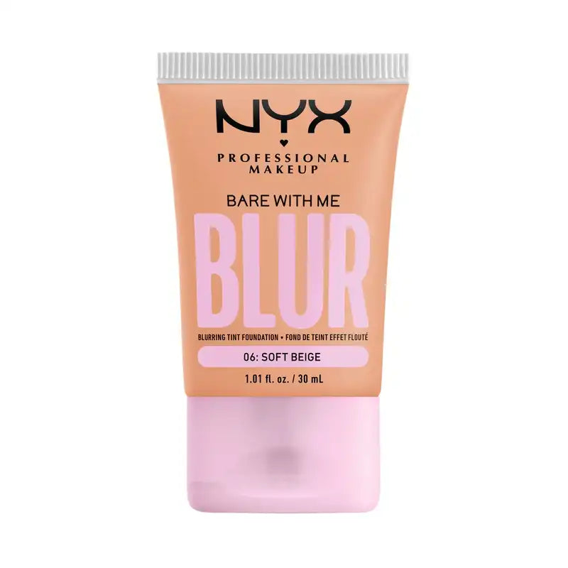 Nyx Bare With Me Blur Skin Tint, verwischende Foundation, mattes Finish, Farbton 06 , 30 ml