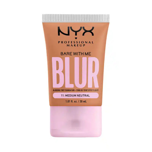 Nyx Bare With Me Blur Skin Tint, verwischende Foundation, mattes Finish, neutraler Farbton, 30 ml