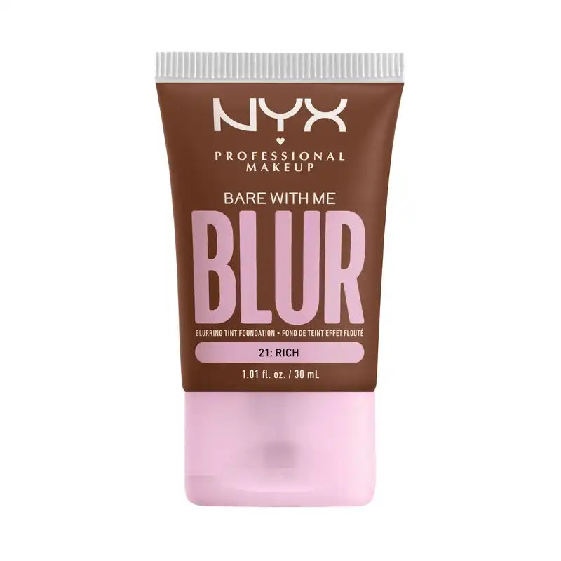 Nyx Bare With Me Blur Skin Tint, verwischende Foundation, matt, Farbton Rich 21 , 30 ml