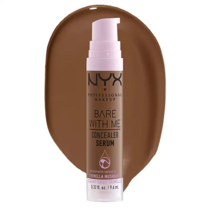 Nyx Bare With Me Serum Concealer, Farbton Mokka. Vegane Formel. , 9,6 ml