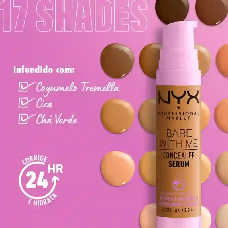 Nyx Bare With Me Serum Concelear, Hellbraun 5,7 , 9,6 ml