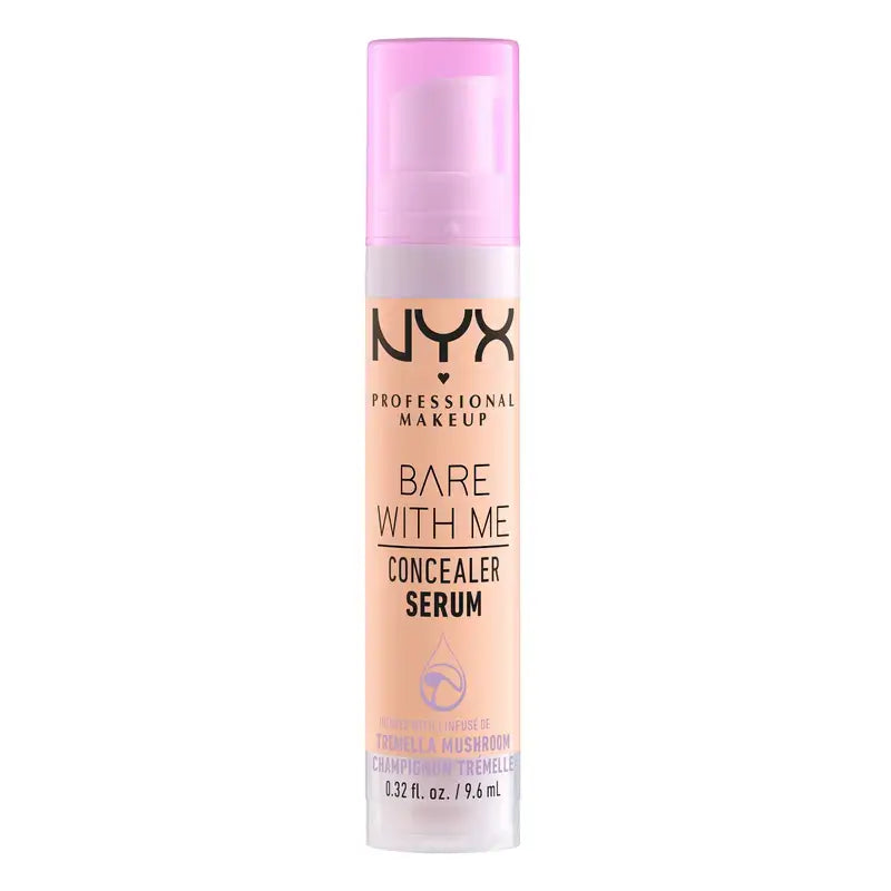 Nyx Bare With Me Serum Concelear, Farbton Medium Vanilla. Vegane Formel. Erhältlich in 12 Farbtönen. , 9,6 ml