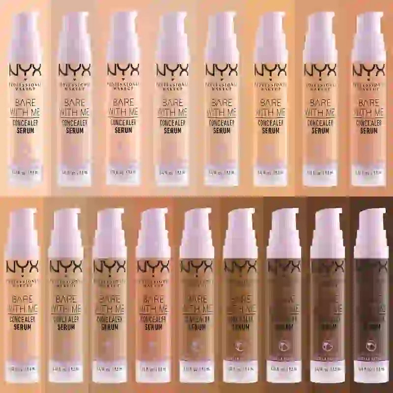 Nyx Bare With Me Serum Concelear, Farbton Medium Vanilla. Vegane Formel. Erhältlich in 12 Farbtönen. , 9,6 ml
