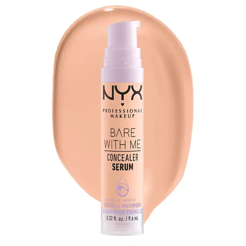Nyx Bare With Me Serum Concelear, Farbton Medium Vanilla. Vegane Formel. Erhältlich in 12 Farbtönen. , 9,6 ml