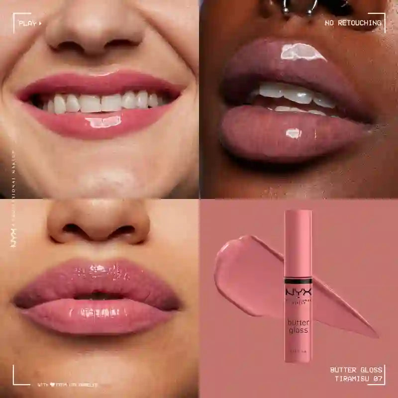Nyx Lip Gloss Butterglanz - Tiramisu 07 , 8 ml