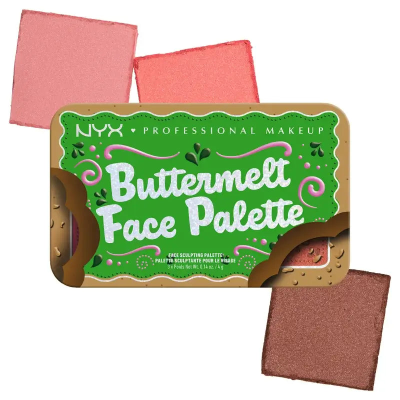 Nyx Buttermelt Gesicht Palette Bronzing Puder , 3x4 gr