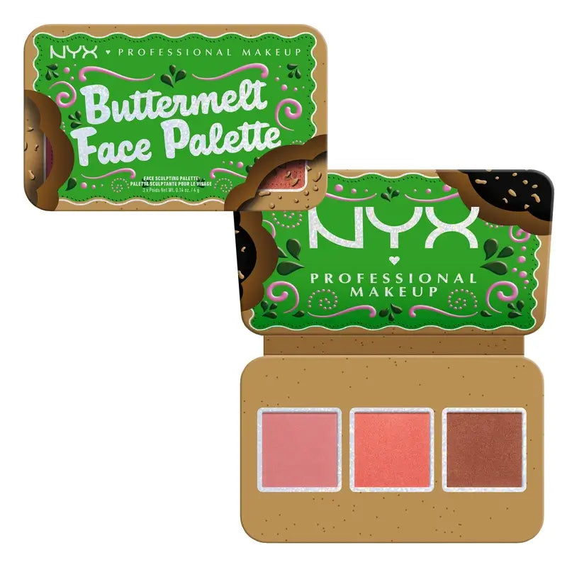 Nyx Buttermelt Gesicht Palette Bronzing Puder , 3x4 gr