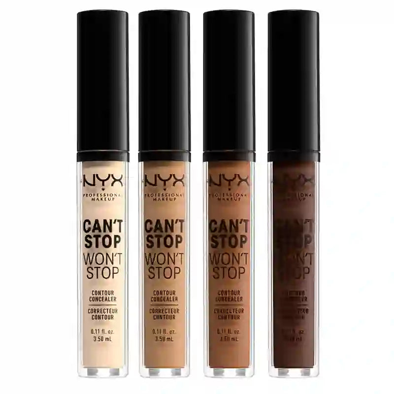 Nyx Can'T Stop Won't Stop, Concealer Shade 12.7 Neutral Tan für dunkle Haut, 3,5 ml