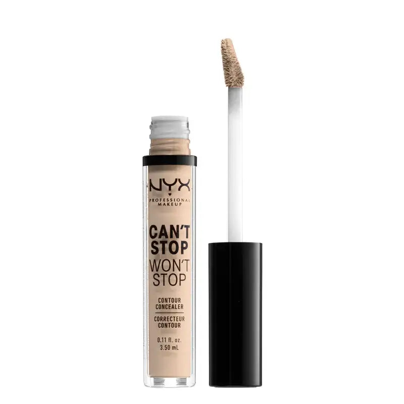 Nyx Noncomedogenic Long Lasting Concealer Can'T Stop Won't Stop Shade 2 Alabaster Für helle Haut , 3,5 ml