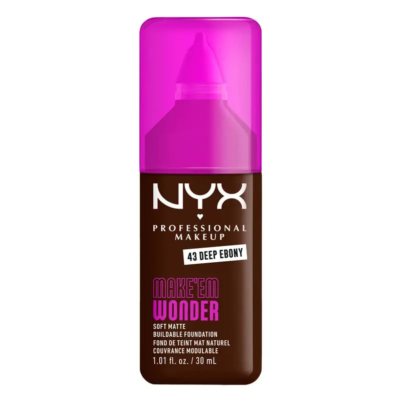 Nyx Cosmetics Make Em Wonder Fdt Tiefes Ebenholz, 30 ml