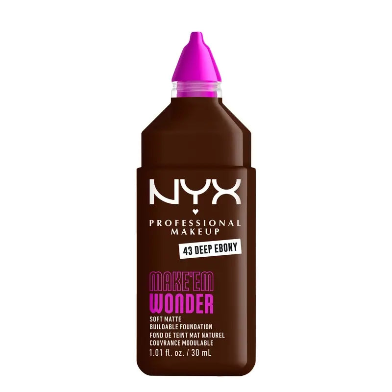 Nyx Cosmetics Make Em Wonder Fdt Tiefes Ebenholz, 30 ml