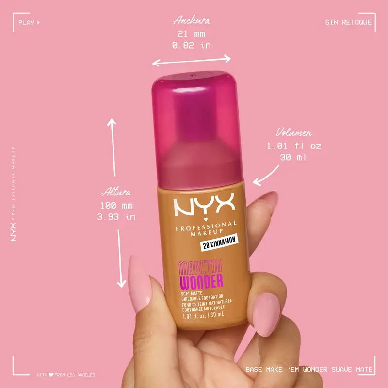 Nyx Cosmetics Make Em Wonder Fdt Licht, 30 ml