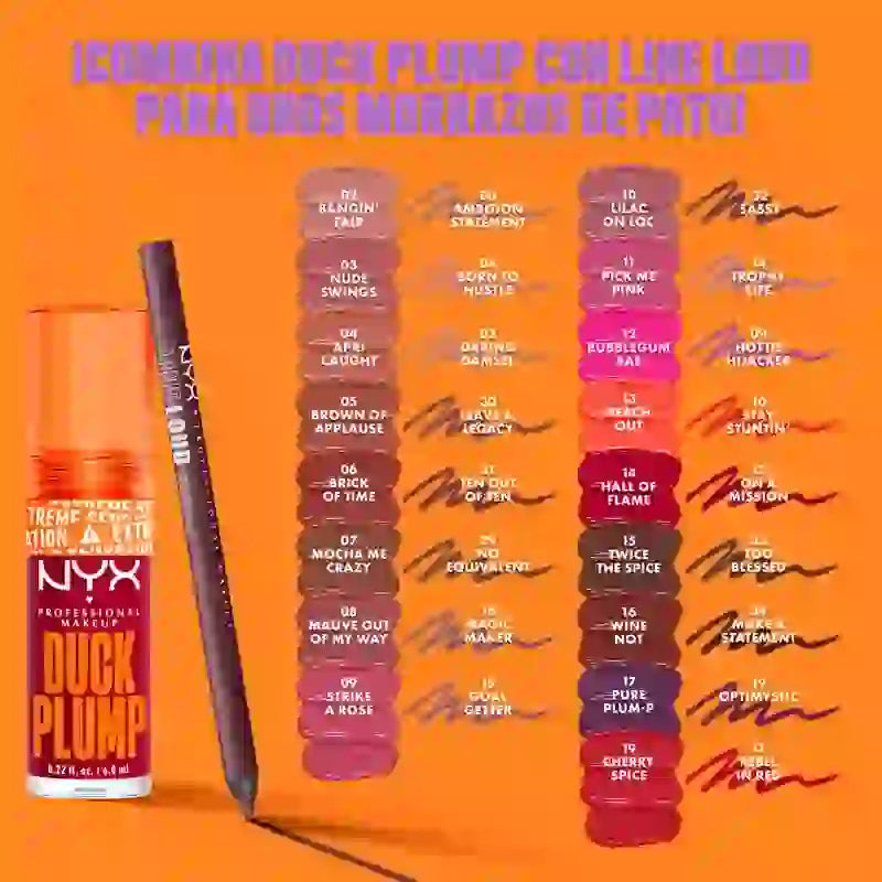 Nyx Duck Plump Hochpigment Lip Gloss Volumising Gloss Brick Of Time 06 , 7 ml