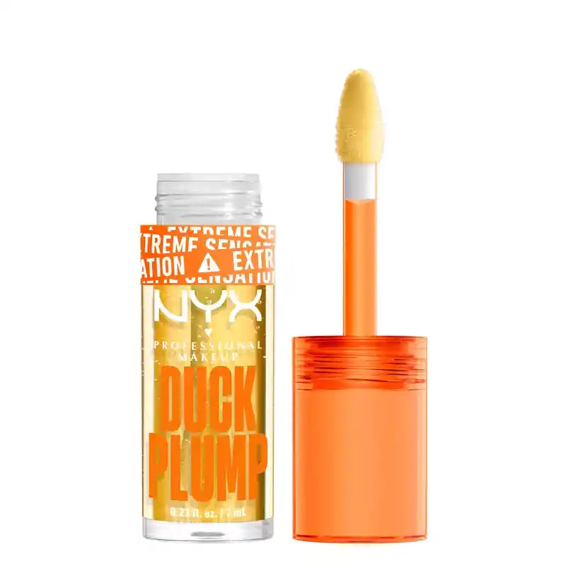Nyx Duck Plump Hochpigment-Lippenglanz Volumising Gloss Clearly Spicy , 7 ml