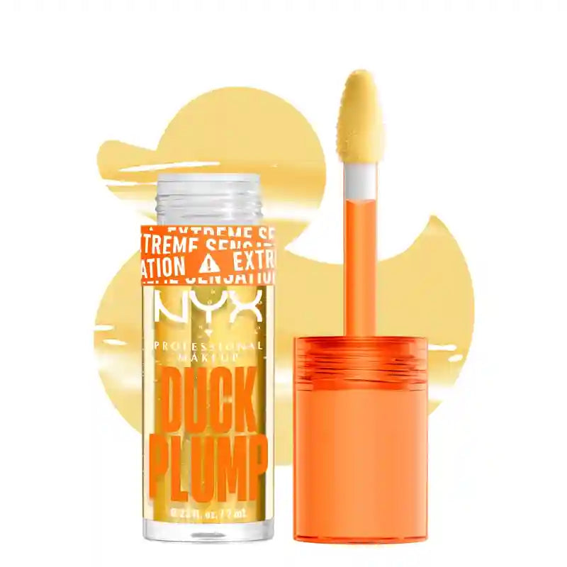 Nyx Duck Plump Hochpigment-Lippenglanz Volumising Gloss Clearly Spicy , 7 ml