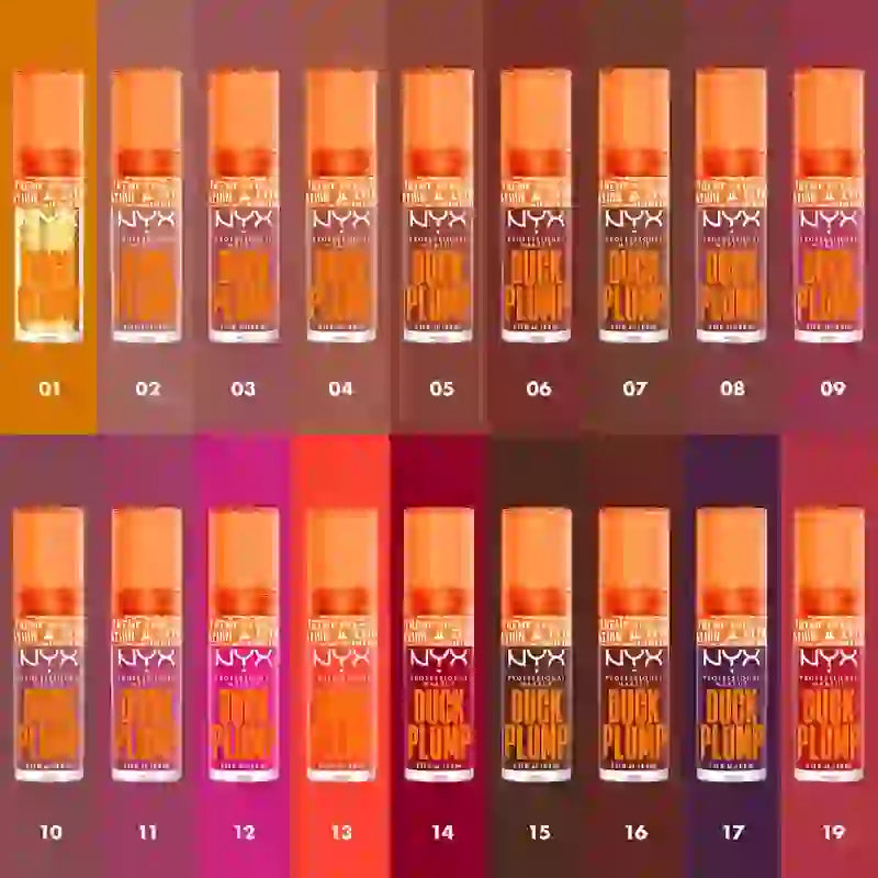 Nyx Duck Plump Hochpigment-Lippenglanz Volumising Gloss Clearly Spicy , 7 ml