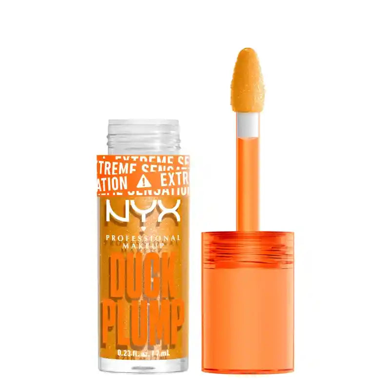 Nyx Duck Plump Hochpigmentierter Lipgloss Glitter Gold 22 , 7 ml