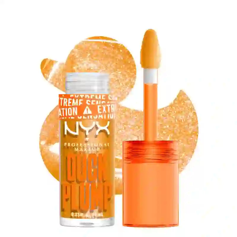 Nyx Duck Plump Hochpigmentierter Lipgloss Glitter Gold 22 , 7 ml