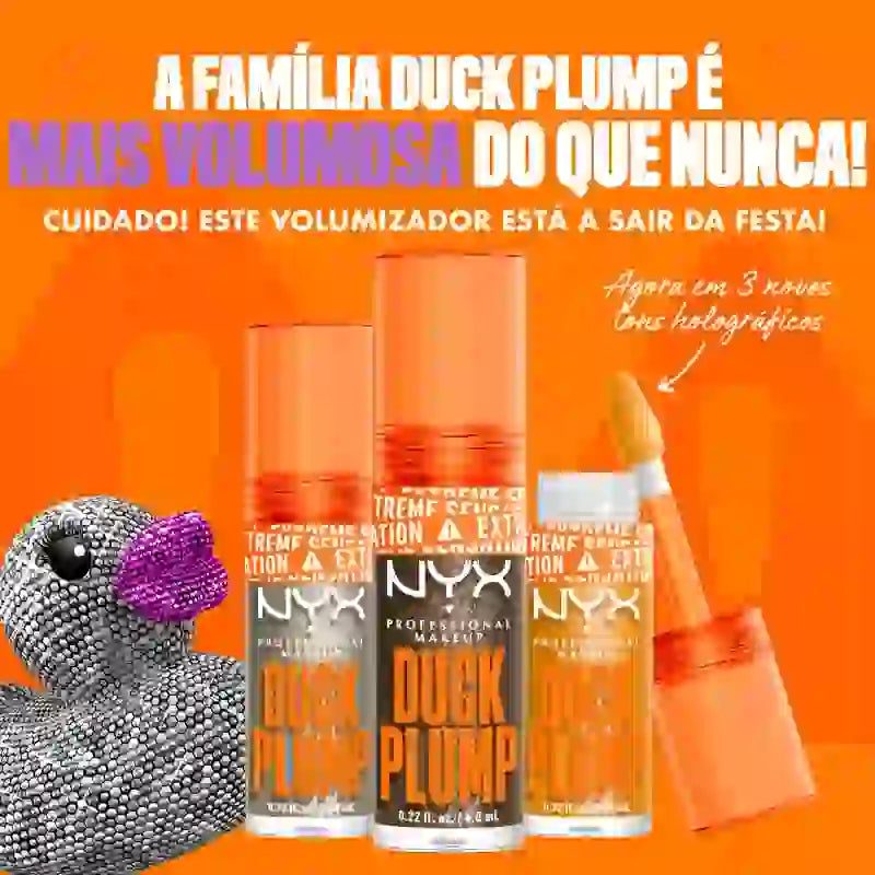 Nyx Duck Plump Hochpigmentierter Lipgloss Glitter Gold 22 , 7 ml