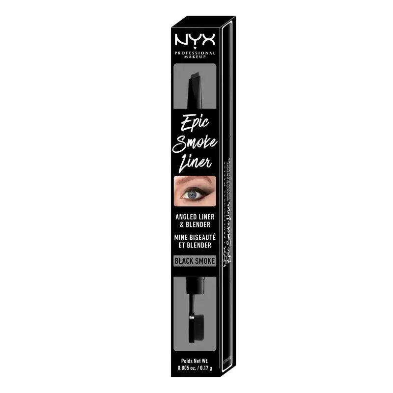 Nyx Epic Foxy Eyes. Zeichnen & Verwischen mit einem Produkt Nuance 12 Black Smoke. , 0,17 gr