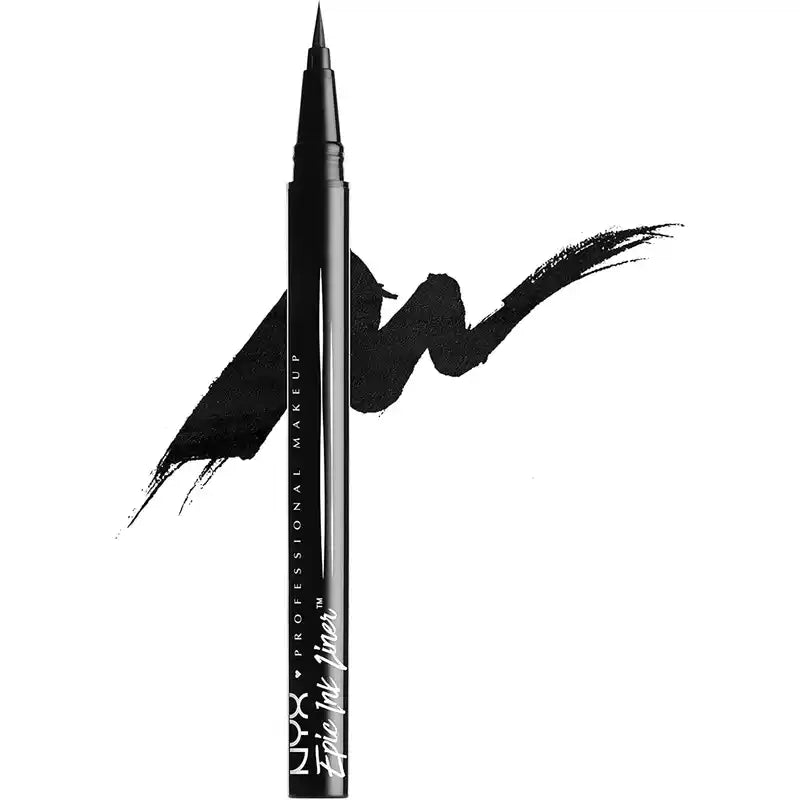 Nyx Eyeliner Waterproof Epic Ink Liner, Pinselspitze, wasserfest, 1 ml