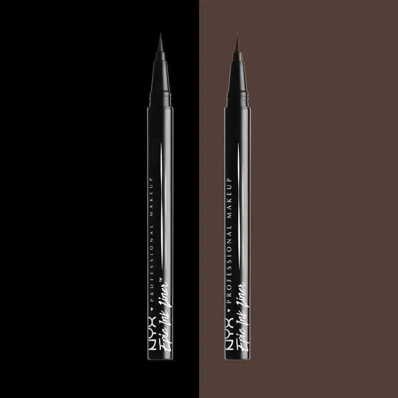 Nyx Eyeliner Waterproof Epic Ink Liner, Pinselspitze, wasserfest, 1 ml
