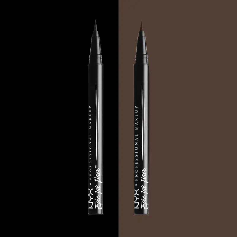 Nyx Eyeliner Waterproof Epic Ink Liner, Pinselspitze, wasserfest, 1 ml