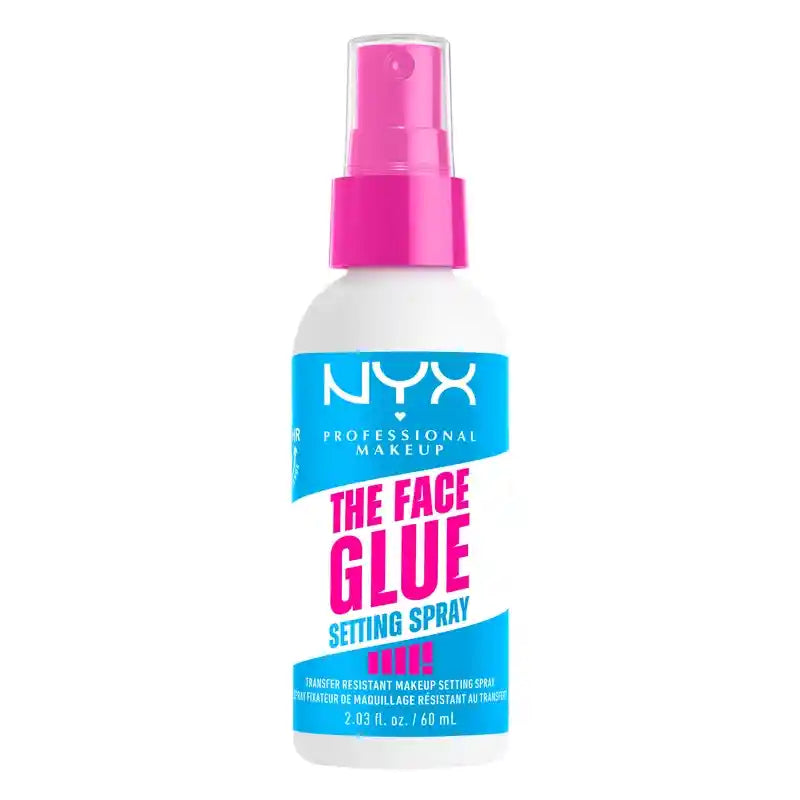 Nyx Face Glue Setting Spray, Langanhaltendes, widerstandsfähiges Setting Spray, 60 ml