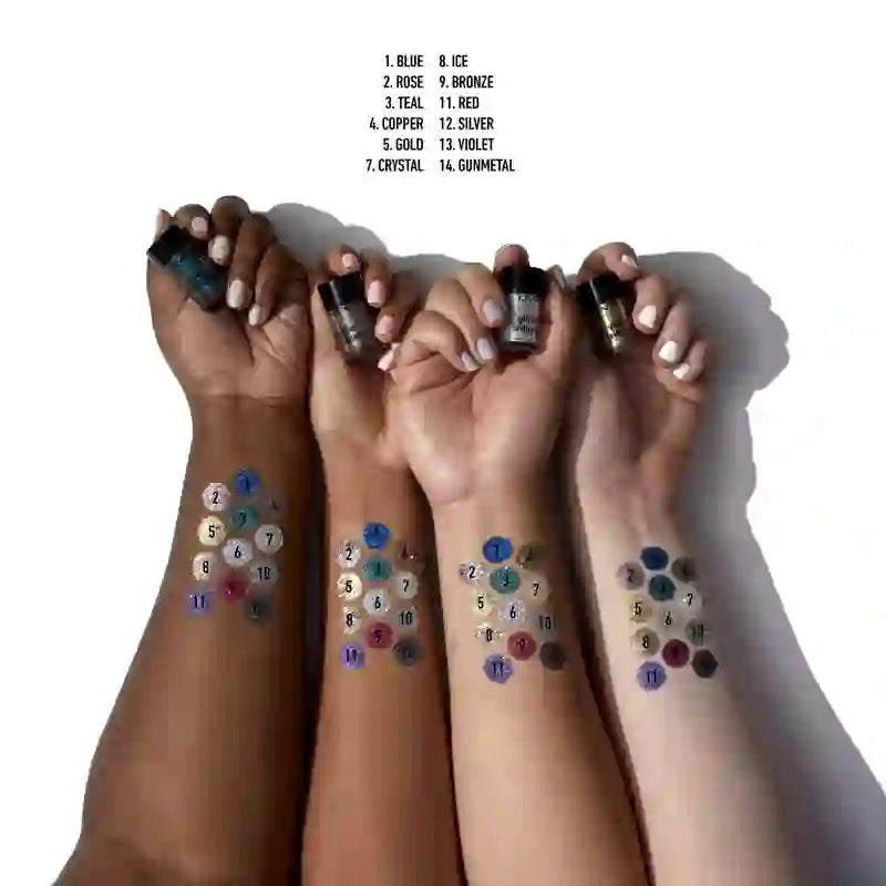 Nyx Face & Body Glitter Face & Body Glitter Bronzeschattierung , 2,5 Gramm