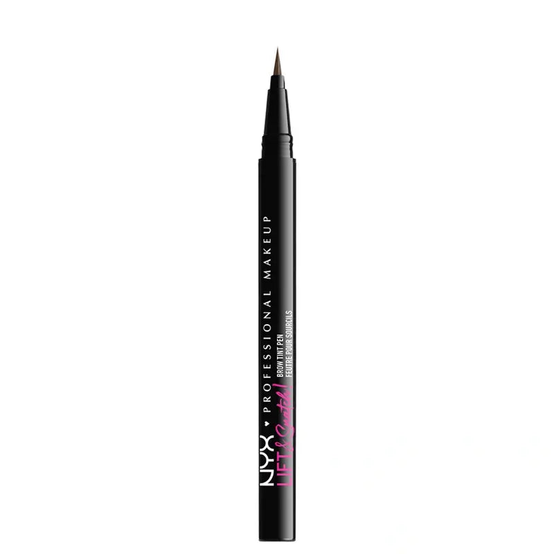 Nyx Brow Tint Pen Lift&Snatch! Brauenstift, lang anhaltend 16H, vegane Formel, Farbton Aschbraun , 1 ml