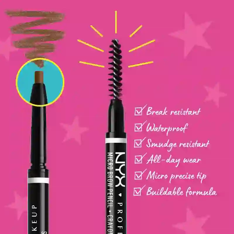Nyx Perfecting Eyebrow Pencil Micro Brow Pencil. Farbton Cool Ash Brown 05 , 0,09 gr