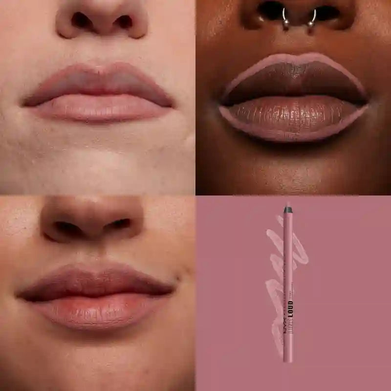 Nyx Line Loud Lippenstift, lang anhaltend, + definiert, nicht übertragen, Farbton 13 Fierce Flirt , 1,2 gr