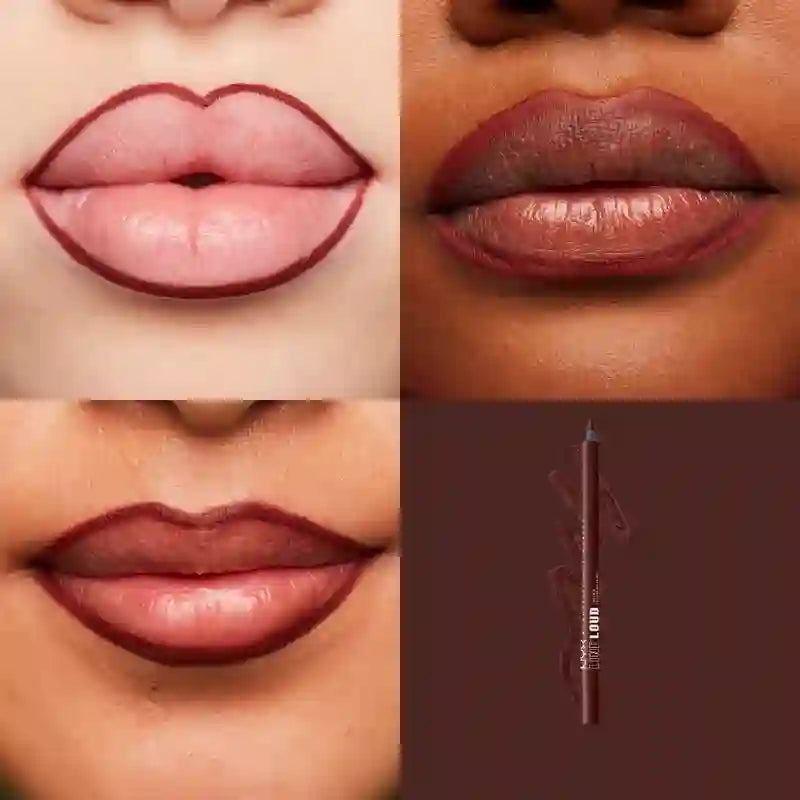 Nyx Line Loud Lipstick, lang anhaltend, + dick, nicht übertragbar, Farbe 34 Make A Statement , 1,2 gr