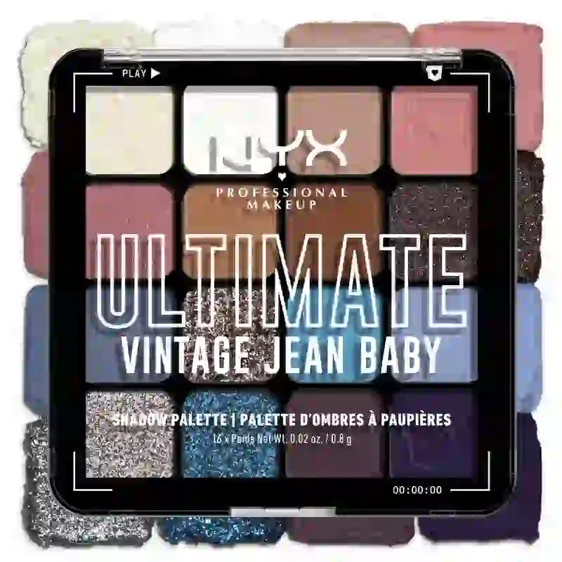 Nyx Ultimate Shadow Palette Vintage Jean Baby , 1 Stück.