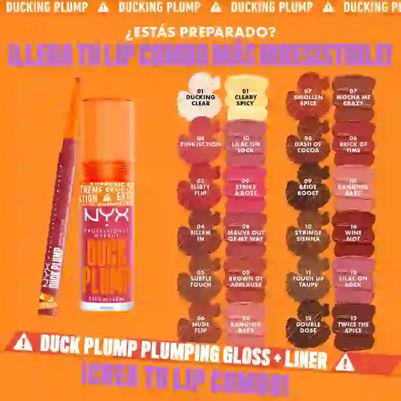 Nyx Duck Plump Volumising Lip Liner, Lippenkonturenstift, Flirty Flip 03 , 0,33 Gramm