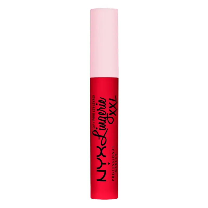 Nyx Lippenstift Lip Lingerie Xxl Fuego Lang anhaltende 100% matte Deckkraft, unzähmbarer Farbton, 4 ml