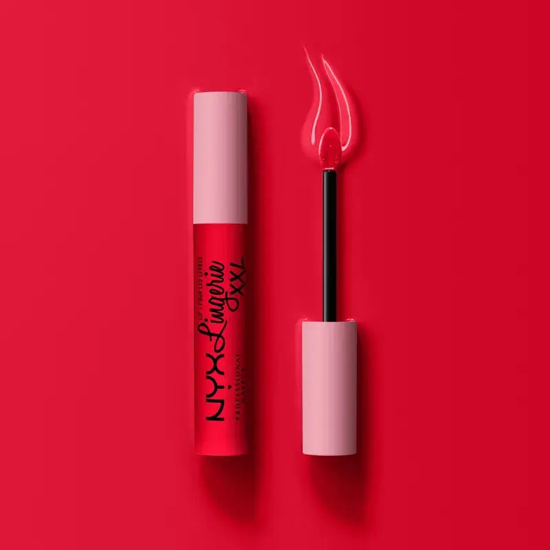 Nyx Lippenstift Lip Lingerie Xxl Fuego Lang anhaltende 100% matte Deckkraft, unzähmbarer Farbton, 4 ml