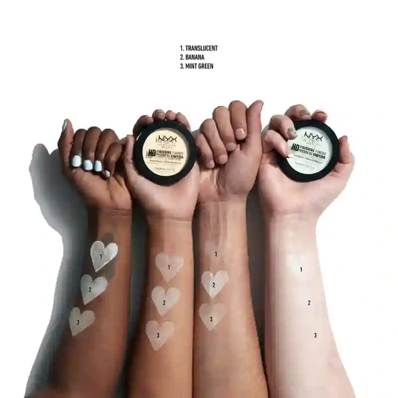 Nyx High Definition Finishing Powder Shade 1 Banana Ideal zum Fixieren von Make-up Transluzente Farbe , 8 g