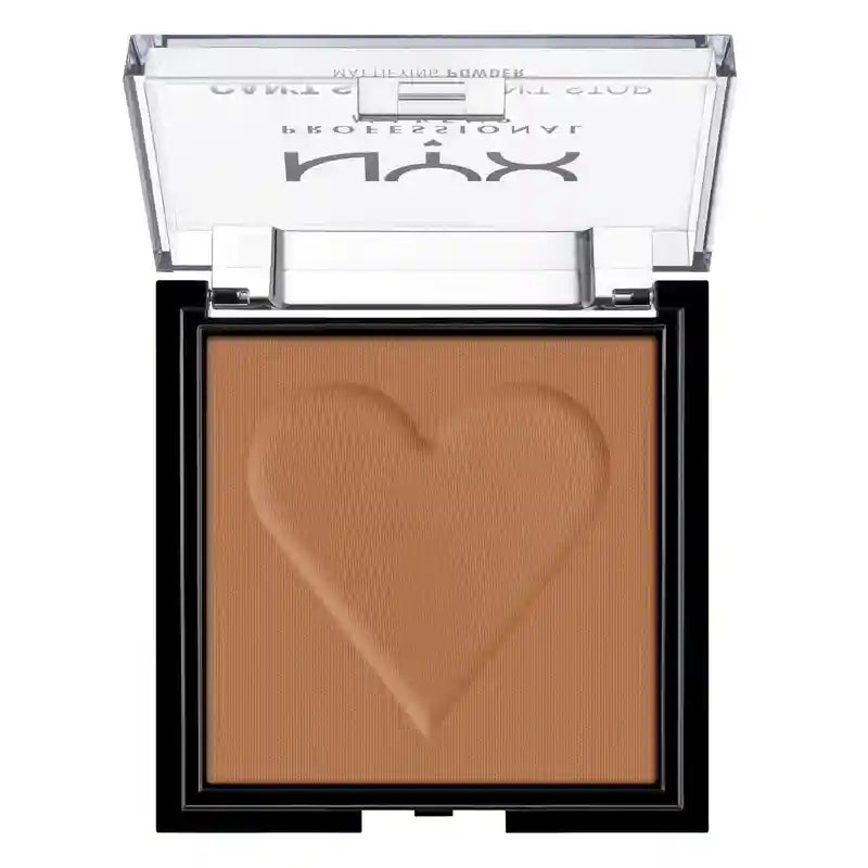 Nyx Professional Mattierender Puder Can'T Stop Won't Stop. Mattiert Glanz, Unregelmäßigkeiten und Poren. Farbton 08 Mocha. , 6 gr
